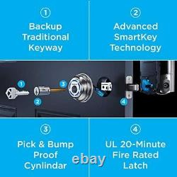 1-Piece Kwikset Kevo Touch-to-Open Smart Lock Deadbolt Keyway 99250-203