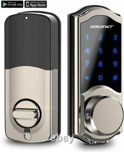 2020 NewSmart Door Lock, SMONET Smart Keypad Deadbolt Lock Bluetooth Keyless