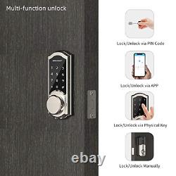 2020 Newest Smart Door Lock, SMONET Smart Deadbolt Bluetooth Keyless, Enable