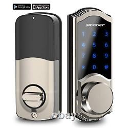 2020 Newest Smart Door Lock, SMONET Smart Deadbolt Bluetooth Keyless, Enable