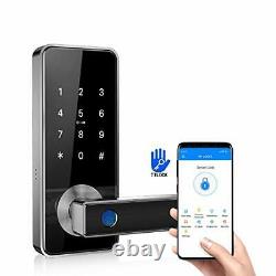 2021 Update Ruveno Fingerprint Door Lock, Smart Lever Door Lock, Keyless Entry