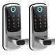 2pcs Smart Door Lock Biometric Fingerprint Digital Keypad Keyless Entry Code App