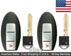 2x New Replacement Keyless Entry Key Fob For Nissan Smart Proximity CWTWB1U815