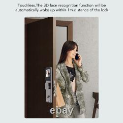 3D Face Recognition Smart Lock 24 Hours Monitoring Fingerprint Keyless Entry Kit