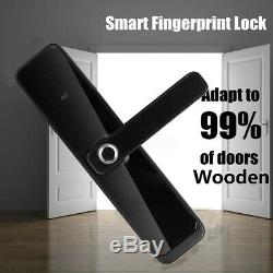 4 Way Fingerprint Electric Smart Door Lock Digital Password Touchcreen Keyless