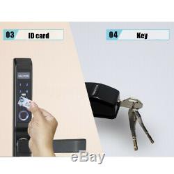 4 Ways Fingerprint Electric Smart Door Lock Digital Password ID Card Keyless