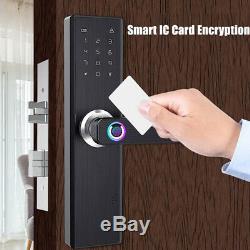 4 in 1 Smart Door Lock Keyless Security Fingerprint & Password Door Lock #@U