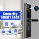 5 Way Fingerprint Smart Door Lock Digital Password Touchcreen Keyless Anti-theft
