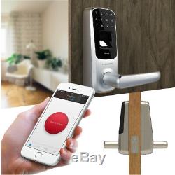 5-in-1 Keyless Entry Smart Lock Electronic Touchpad Fingerprint Bluetooth Handle