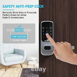 5-in-1 Smart Door Lock WiFi Alexa Bluetooth Electronic Keyless Fingerprint Lock