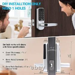 5-in-1 Smart Door Lock WiFi Alexa Bluetooth Electronic Keyless Fingerprint Lock