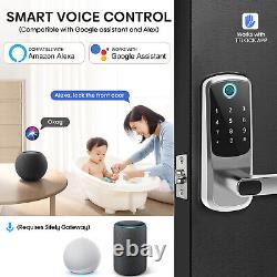 5-in-1 Smart Door Lock WiFi Alexa Bluetooth Electronic Keyless Fingerprint Lock