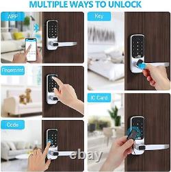 5-in-1 Smart Door Lock WiFi Alexa Bluetooth Electronic Keyless Fingerprint Lock