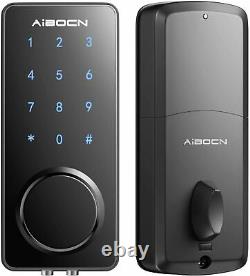 AIBOCN Smart Deadbolt Door Lock Keyless Entry Bluetooth Electronic APP Voice Key