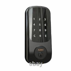 ALEKO 2-in-1 Keyless Entry Smart Door Lock with Touchscreen Keypad Black