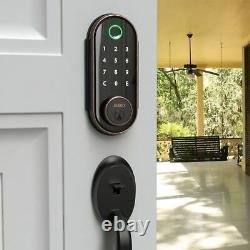 ALEKO 3-in-1 Keyless Entry Smart Door Fingerprint Lock with Touchscreen Keypad