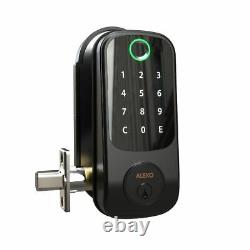 ALEKO 3-in-1 Keyless Entry Smart Door Fingerprint Lock with Touchscreen Keypad