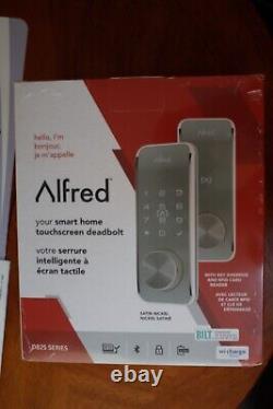 ALFRED DB2S Smart RFID Deadbolt Lock with Key (Satin Nickel) BRAND NEW\SEALED