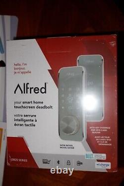 ALFRED DB2S Smart RFID Deadbolt Lock with Key (Satin Nickel) BRAND NEW\SEALED