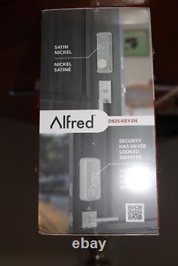 ALFRED DB2S Smart RFID Deadbolt Lock with Key (Satin Nickel) BRAND NEW\SEALED