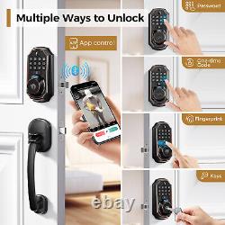 ARPHA Keyless Entry Door Lock Deadbolt APP Video Camera Doorbell 2Way Audio+Knob