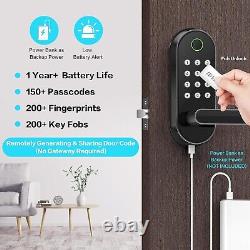 Advanced Keyless Entry Fingerprint Smart Door Lock Remote Control & App Access