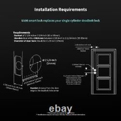 Aqara Smart Lock U100, Fingerprint Keyless Entry Door Lock