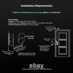 Aqara Smart Lock U100, Fingerprint Keyless Entry Door Lock, with Apple Home Key