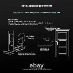 Aqara Smart Lock U100, Fingerprint Keyless Entry Door Lock with Apple Home Key