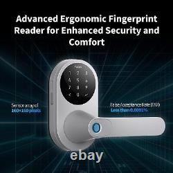 Aqara Smart Lock U300, Fingerprint Keyless Entry Door with Silver