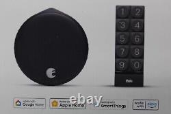 August AUG-SL05-KY1-G05 Home Wi-Fi Smart Lock + Smart Keypad, Matte Black NEW