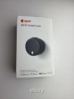 August AUG-SL05-M01-G01 Wi-Fi Smart Lock Matte Black Easy Install August App