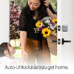 August Home Silver Wi-Fi Connected Smart Keyless Entry Door Lock Electronic D