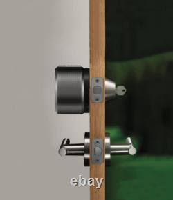 August Home Smart Lock Pro Door Keyless Access Powder Coated Dark Gray