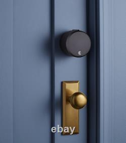 August Home Smart Lock Pro Door Keyless Access Powder Coated Dark Gray