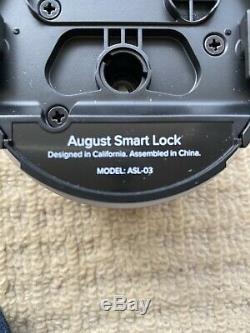 August Smart Lock 3rd Gen Keyless Home Entry with Your Smartphone, Dark Grey NEW