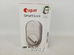 August Smart Lock Keyless Home Entry Silver Brand New AUG-SL04-M01-S04