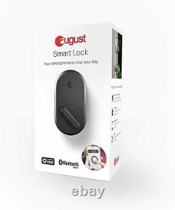 August Smart Lock Keyless Home Entry with Your Smartphone Dark Gray