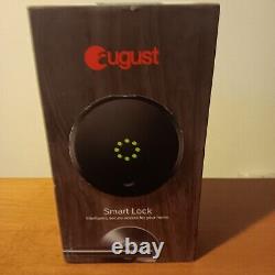 August Smart Lock Keyless Wi Fi dark gray box SL05-M01-S01