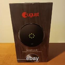 August Smart Lock Keyless Wi Fi dark gray box SL05-M01-S01