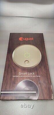 August Smart Lock Pro + Connect, Silver. NOB