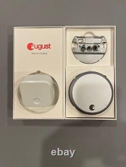 August Smart Lock (Silver) 2nd Gen withAugust WiFi Connect Bridge