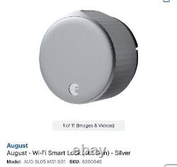 August Wi-Fi Smart Lock (Matte Silver) 4th generation model