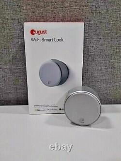 August Wi-Fi Smart Lock Silver Latest Generation