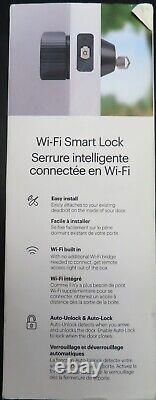 August Wi-Fi Smart Lock + Smart Keypad, Black (095-00192)