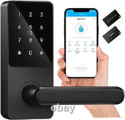 BBEN Smart Keyless Entry Door Lock with Reversible Handle, Touchscreen Keypad, E