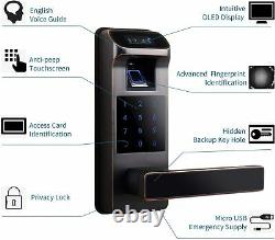 BEBASIA Keyless Entry Door Lock Smart Door Lock Keyless Door Lock Fingerprint