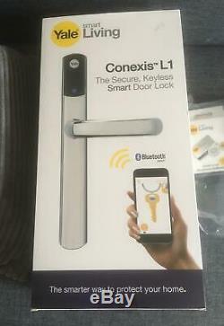 BNIB Yale Conexis L1 Smart Door Lock Chrome Keyless Bluetooth Security Handle