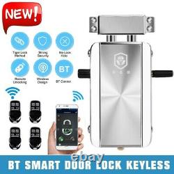 BT Smart Door Lock Keyless APP Bluetooth Remote Control Home Apartment Security