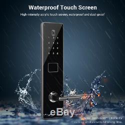 BT-Smart Door Lock Password Keyless Security Waterproof Card Unlock Touchscreen